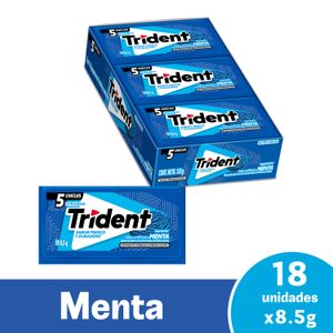 Trident 5s Menta x18 unds