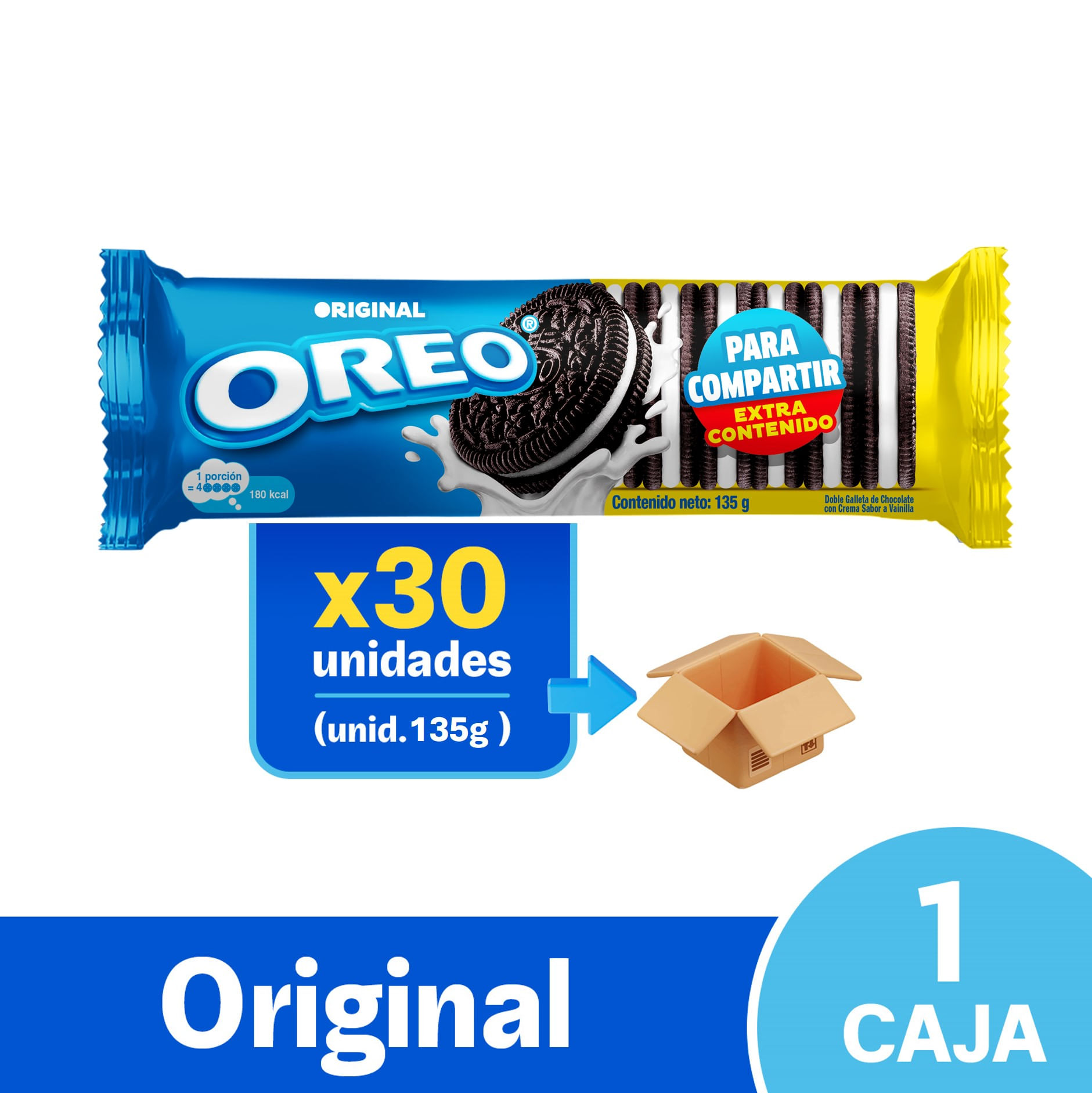 Oreo Rollo Regular 135g Extra - Tienda Mondelez