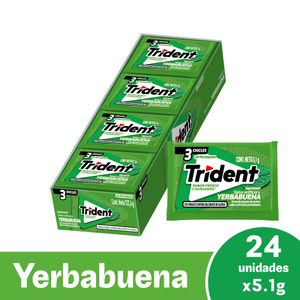 Trident 3s Yerbabuena x24 unds