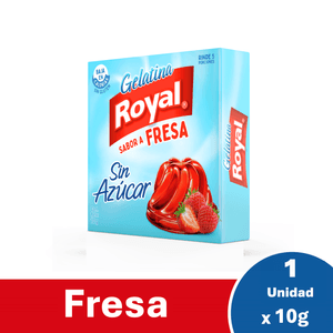 Gelatina Royal Light Fresa 10g