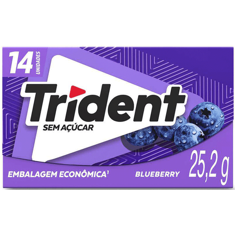 Goma de Mascar Trident Blueberry Zero Acucar 25,2g 14 Unidades - Drogaria  Sao Paulo.png